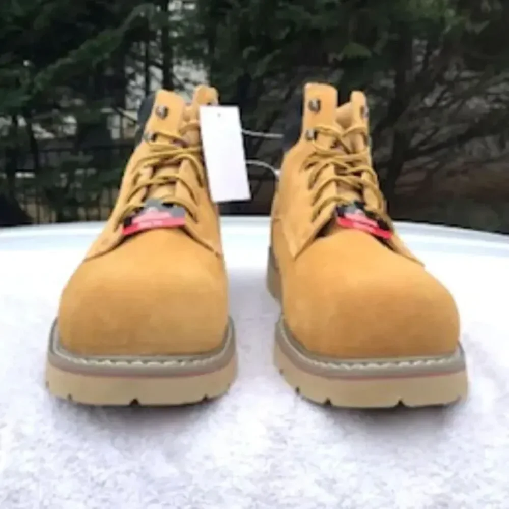 Size: 14 Steel Toe Boots Waterproof Leather Slip Resistant . Work & Safety . New